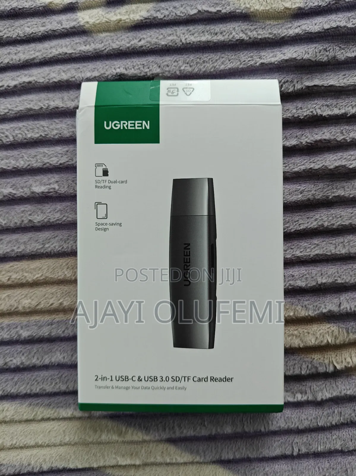 Ugreen 2 in 1 Card Reader (Usb to Sd Micro Sd / Tf Card)