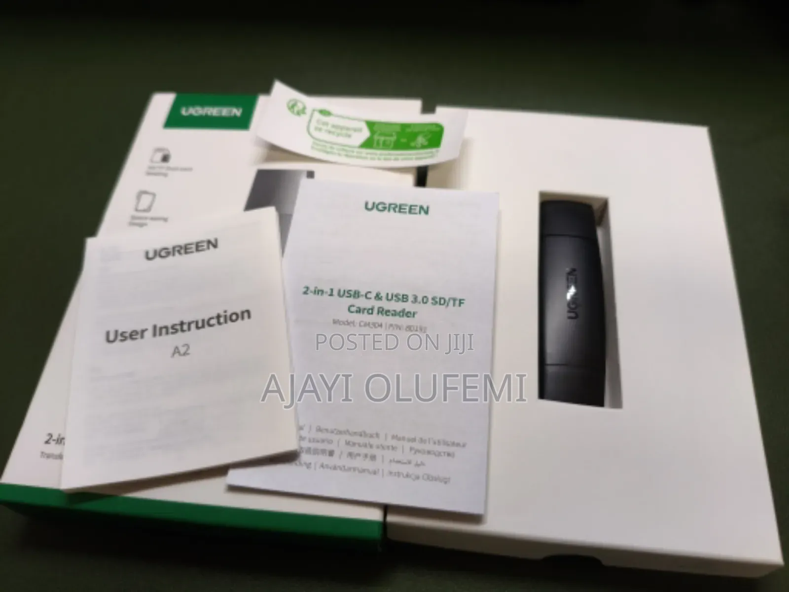 Ugreen 2 in 1 Card Reader (Usb to Sd Micro Sd / Tf Card)