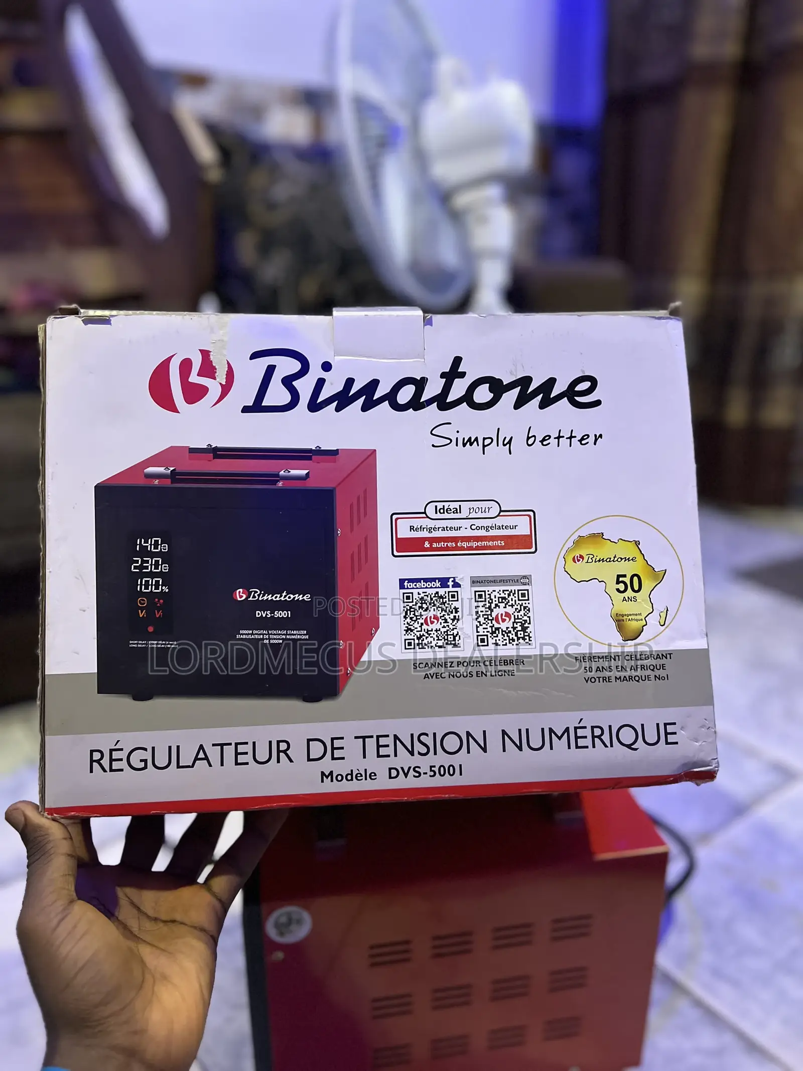 Binatone 5000kva Stablizer for Refridgerator and Appliances