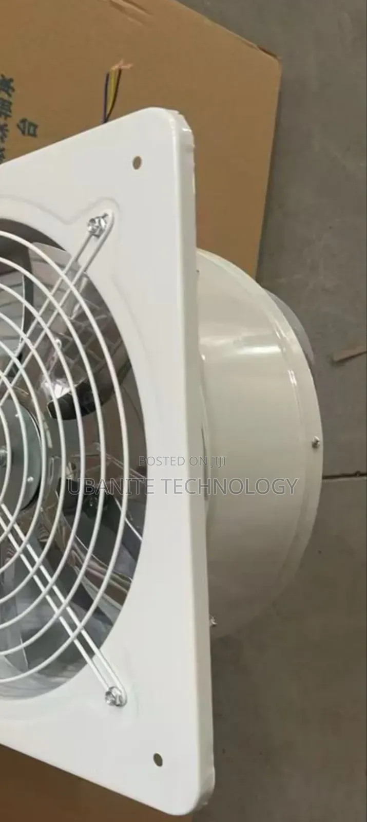 16" Fan With Net and Shutter