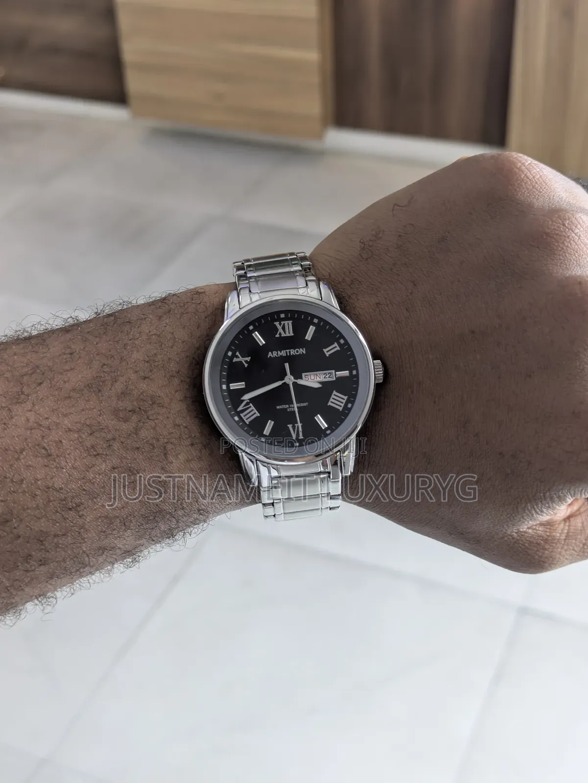Luxury Armitron Men's Day/Date Function Dial Bracelet Watch
