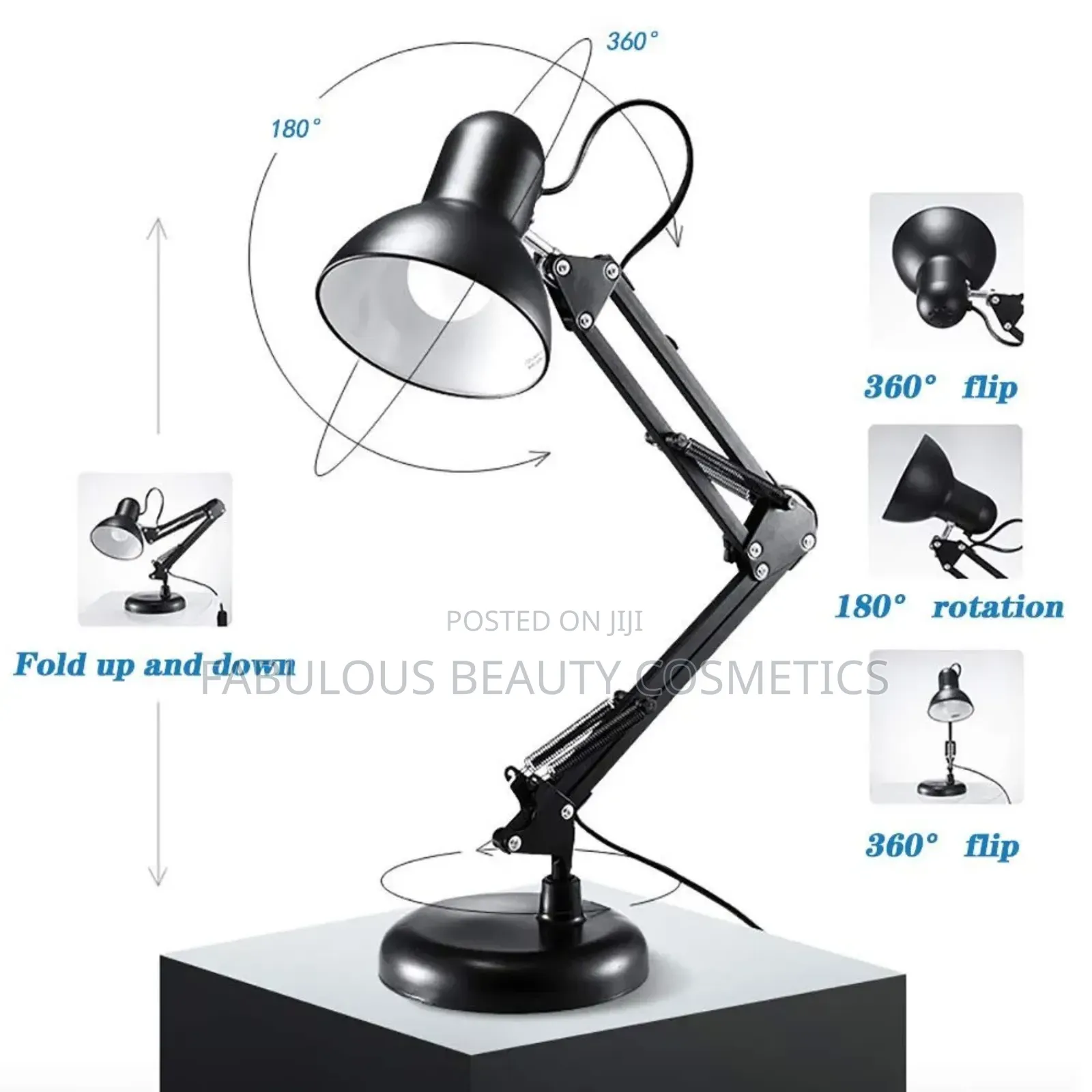 Swing Arm Table Lamps Metal Structure Desk Lamps Plug-in Led