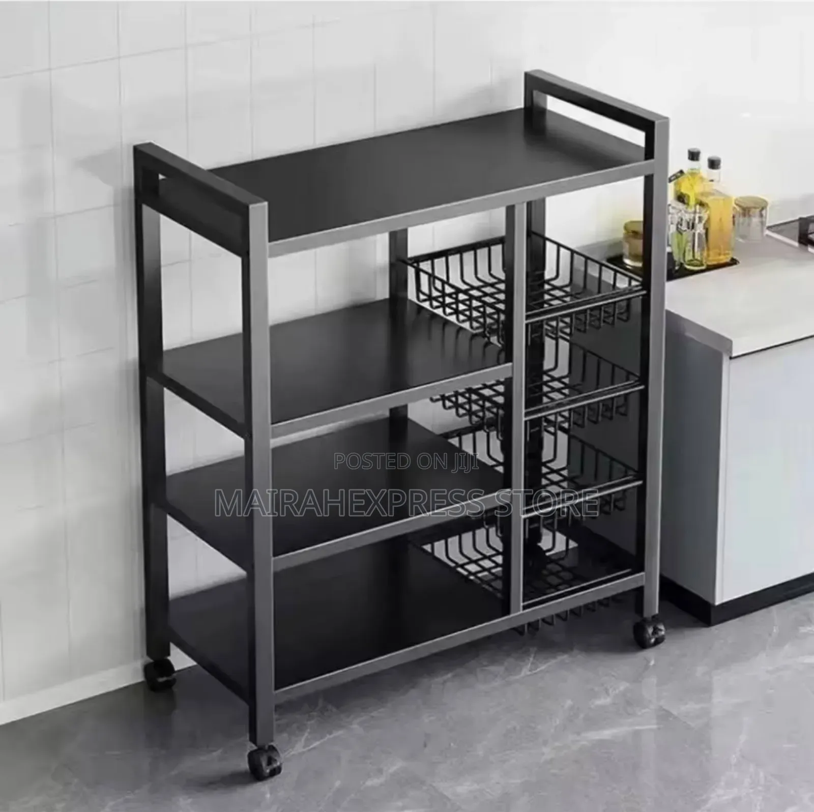 Multi Tiers Kitchen Storage Shelf Rack Organizer