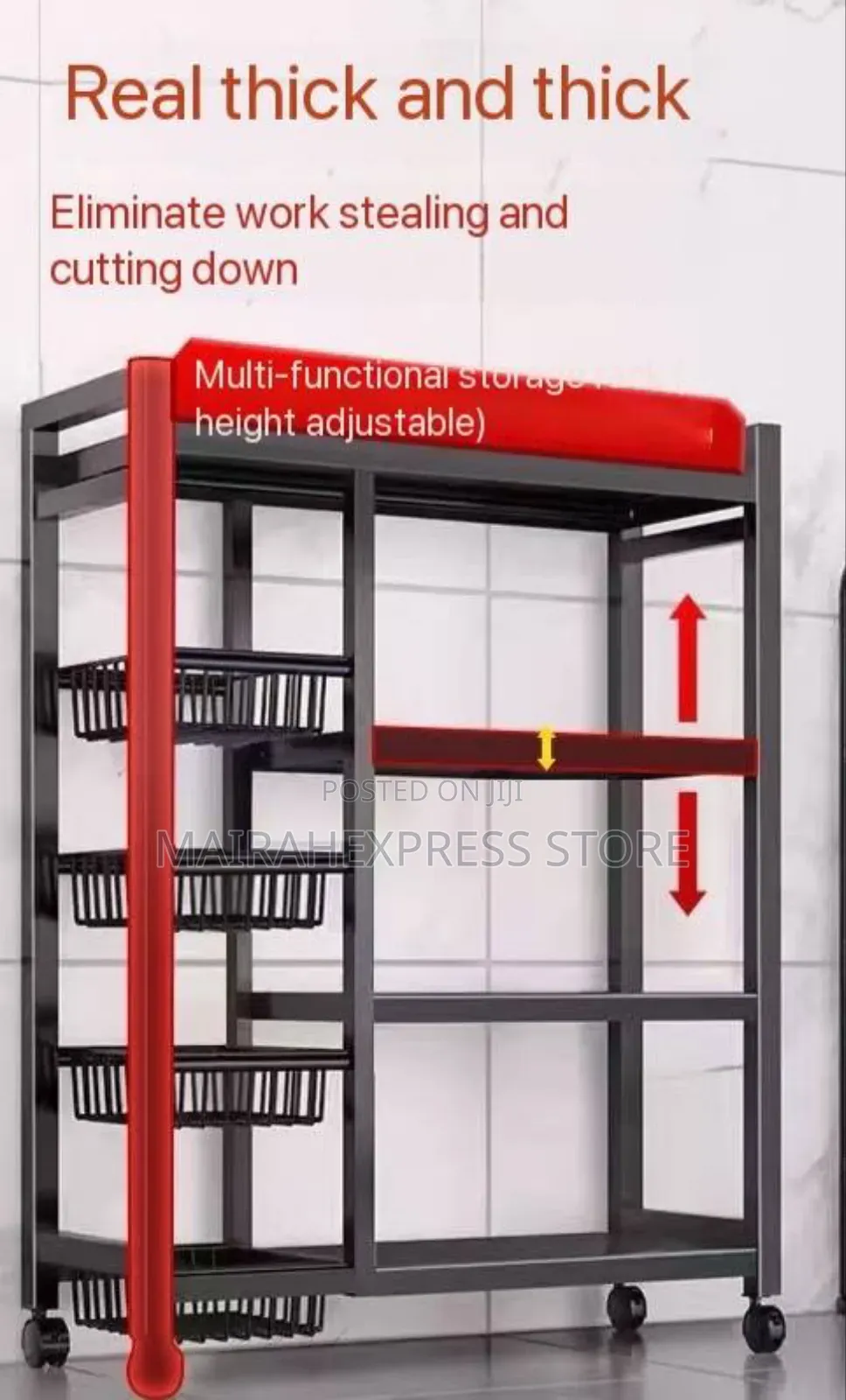 Multi Tiers Kitchen Storage Shelf Rack Organizer