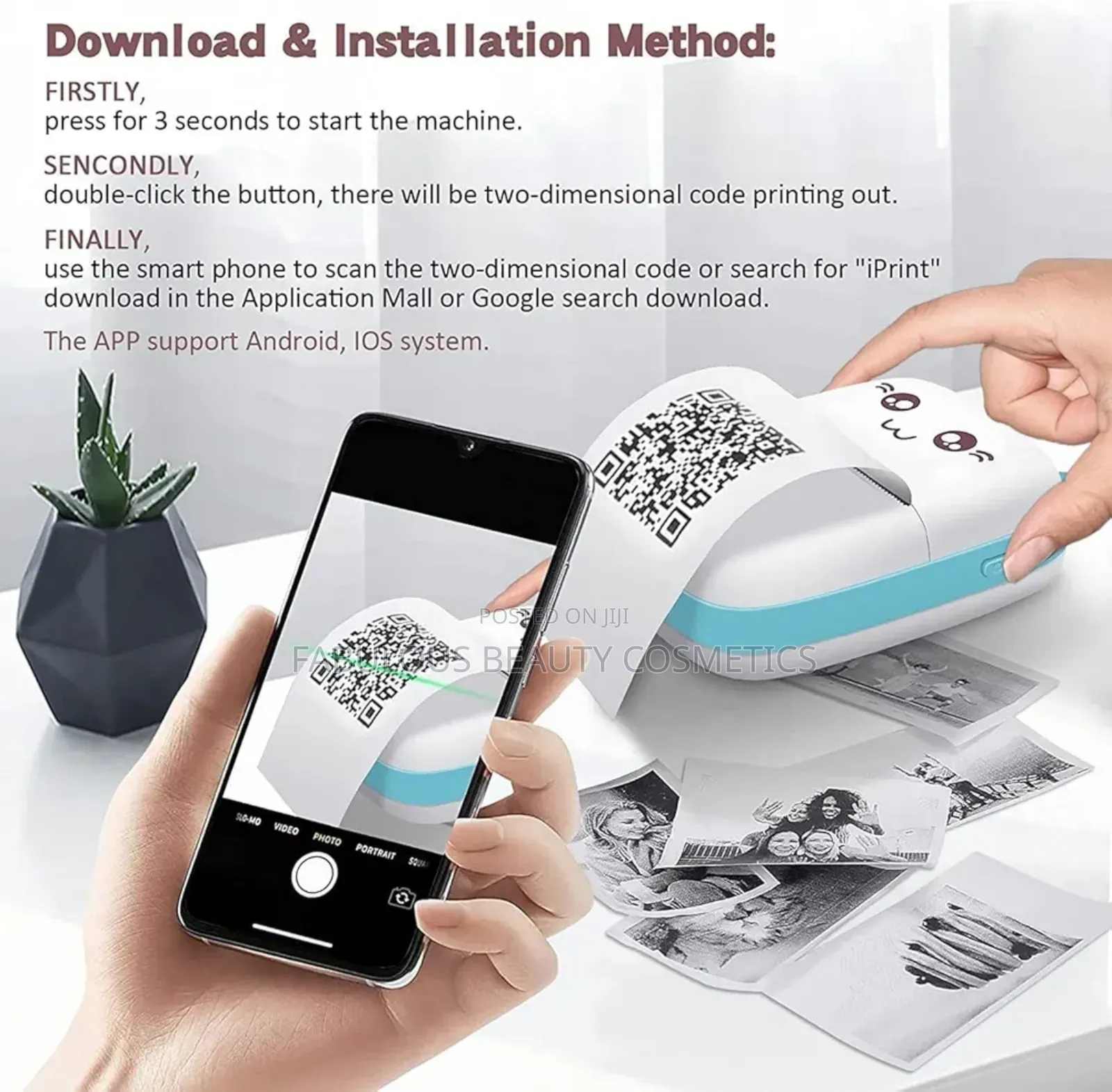 Mini Bluetooth Thermal Printer Inkfree for Android