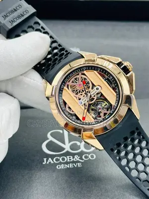 Jacob Co Quality Luxury Men Rubber Strap Wristwatch