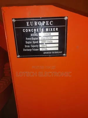 Concrete Mixer – Model: Jf100m Engine: 6hp