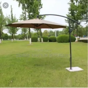 Outdoors Canopy Umbrella Parasol- Brown