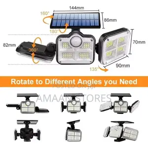 Solar Motion Sensor Led Wall Light With Remote Control