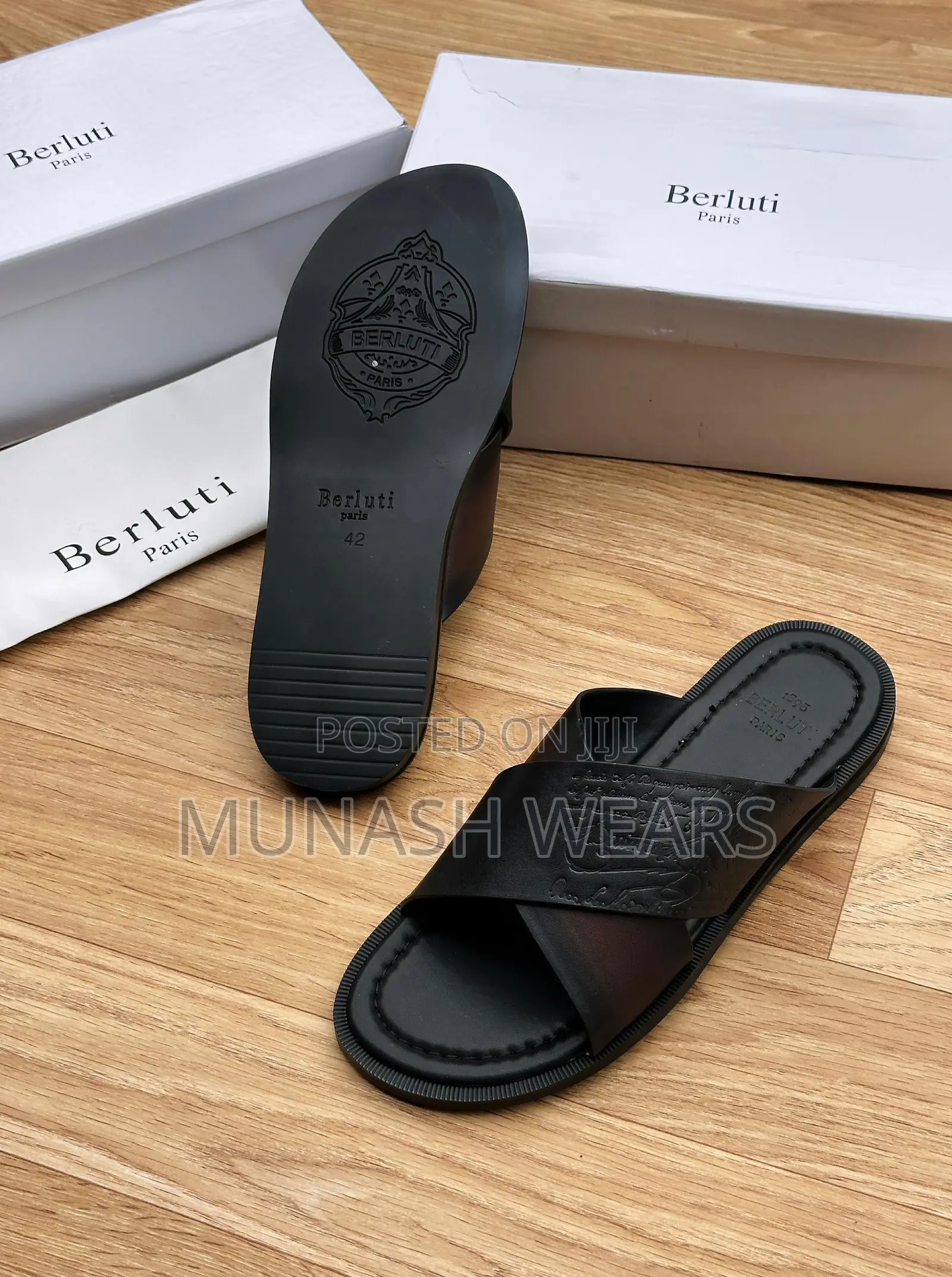 Berluti Leather Slipers