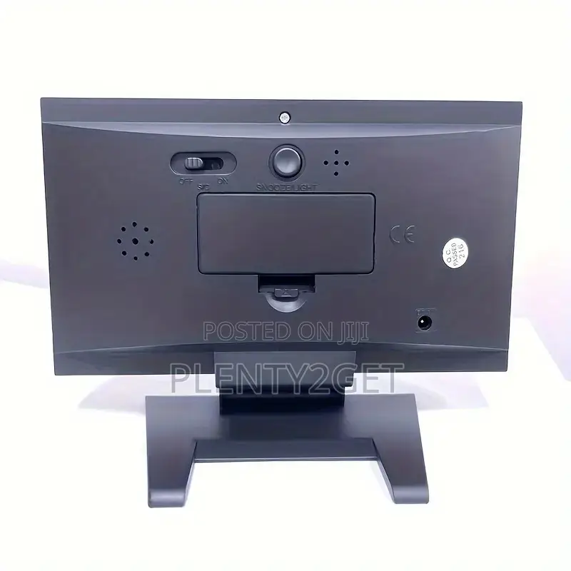 1pc Smart Weather Clock With Voice-Activated Backlight, Mult