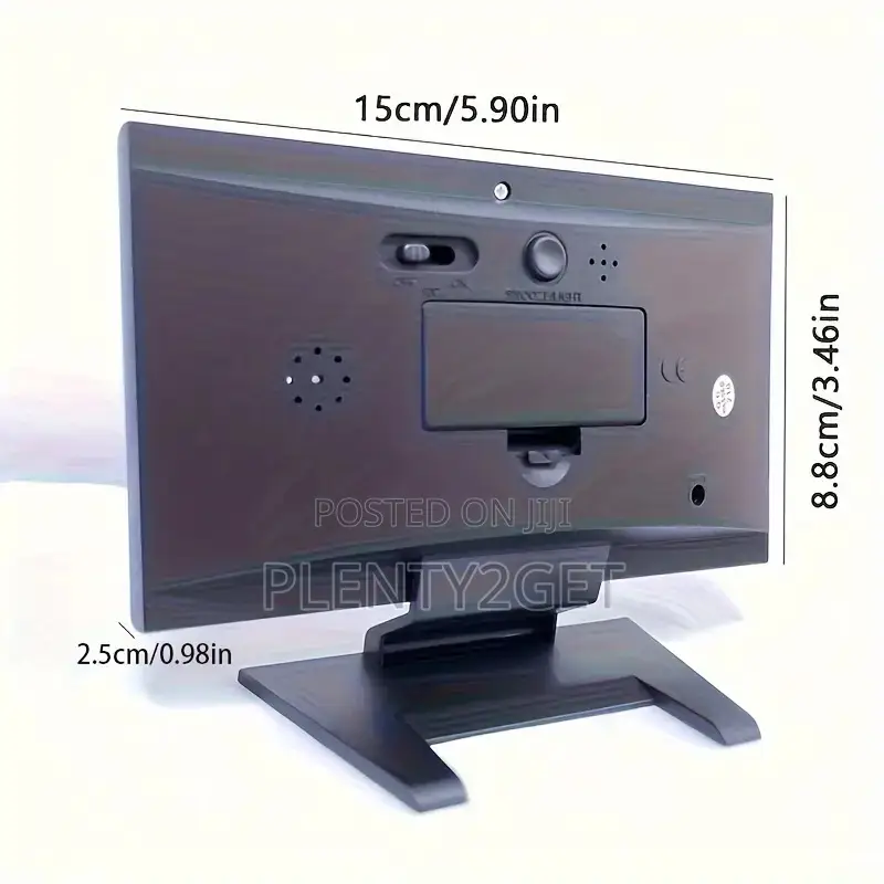 1pc Smart Weather Clock With Voice-Activated Backlight, Mult