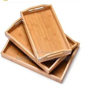 3set Bamboo Serving Tray Set