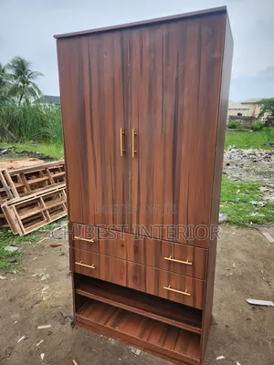 Photo - Luxury Two Doors Wardrobe Made With HDF Wood.