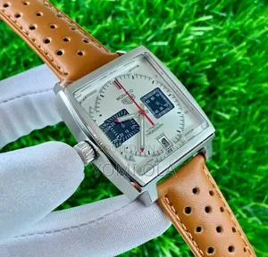 Tag Heuer Monaco Chronograph Leather Wristwatch