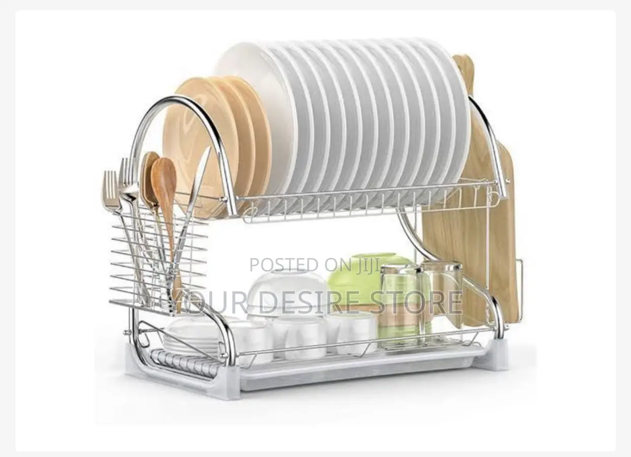 2 Layers Stainless Steel Dish Drainer