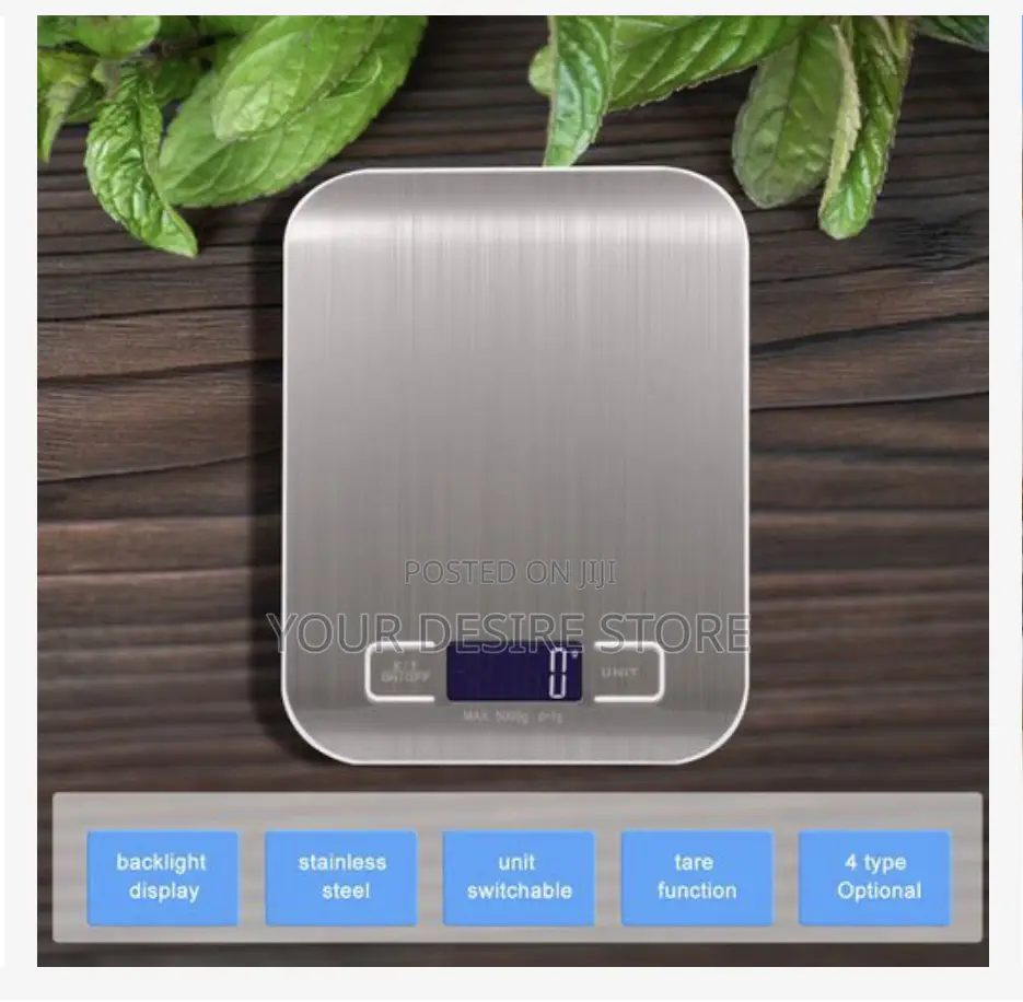 Rechargeable Kitchen Digital Food Scale 10kg/1g Measuring