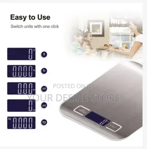 Rechargeable Kitchen Digital Food Scale 10kg/1g Measuring