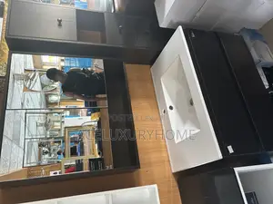 Aesthetic Black and White Basin Cabinet