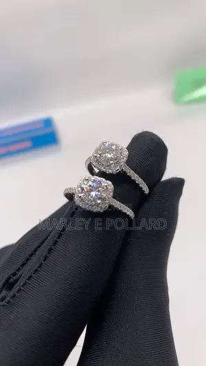 1.5ct Moissanite Engagement Wedding Rings