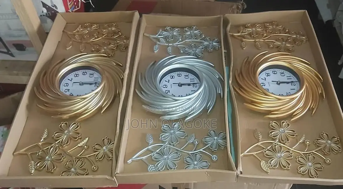 Fancy Wall Clock 3 in 1 Luxury