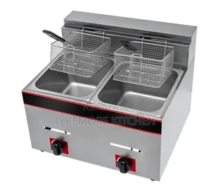 Industrial Stainless Double Basket Gas Foreign Fryer
