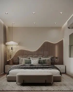 Bed Frame Nd Wall Pattern