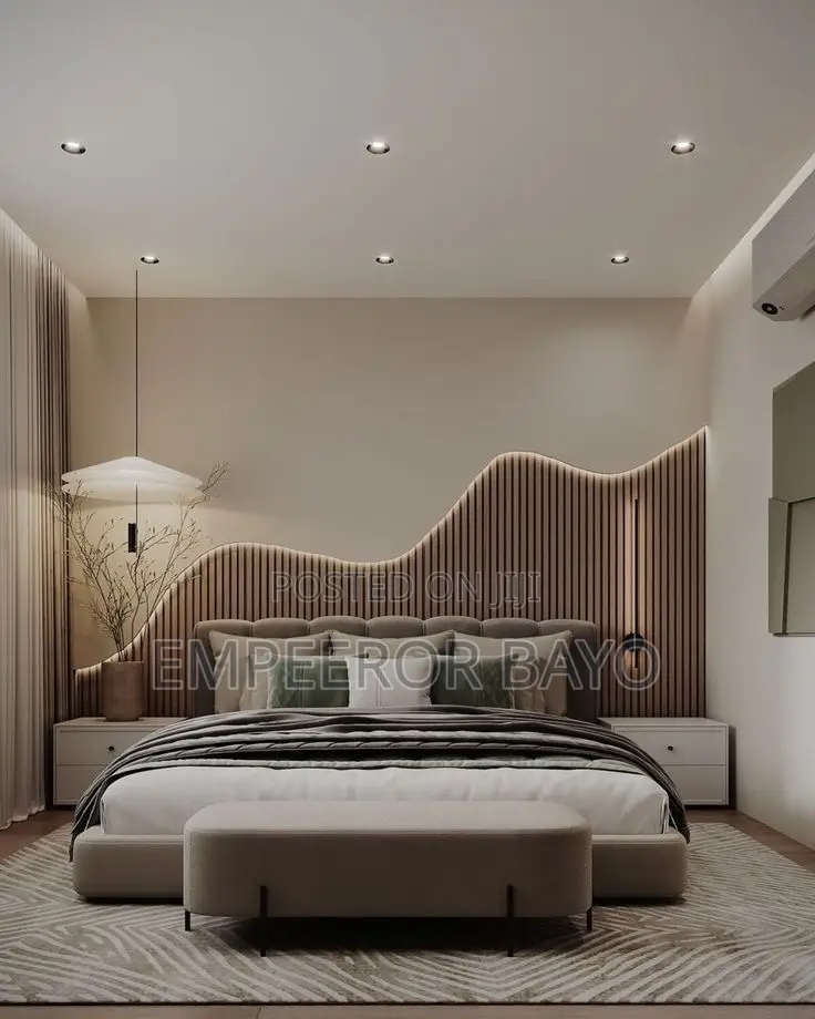 Bed Frame Nd Wall Pattern