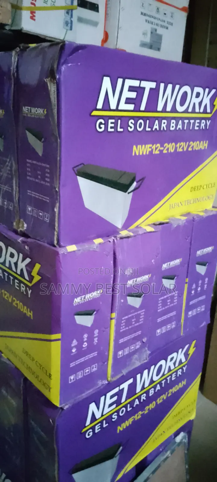 210ah-12v Net Work Gel Solar Battery/ Dry Cell Available.