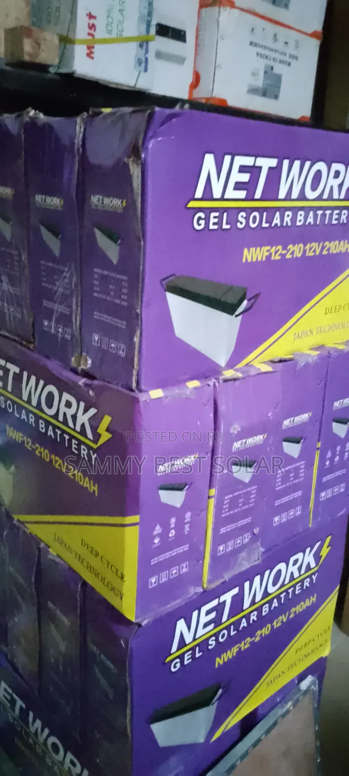 210ah-12v Net Work Gel Solar Battery/ Dry Cell Available.