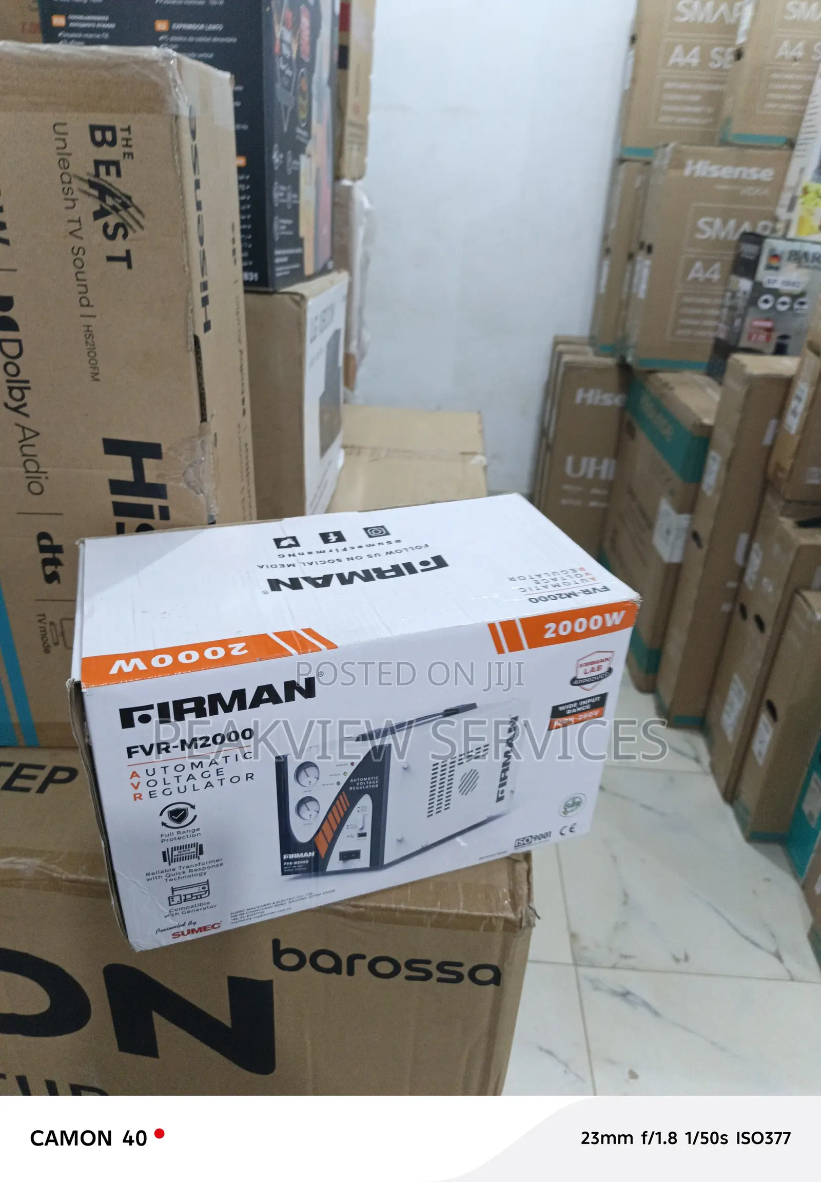 Long-Lasting Firman Voltage Stabilizer – Floor Model 2000w