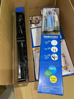 Double Pole Telescopic Cloth Rack