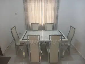 Classic Marble Dining Table 6 Chairs