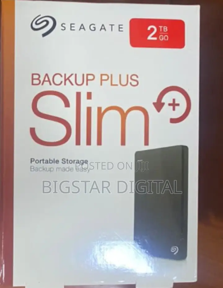 External Hard Drive Disk 2tb Backup Plus Slim
