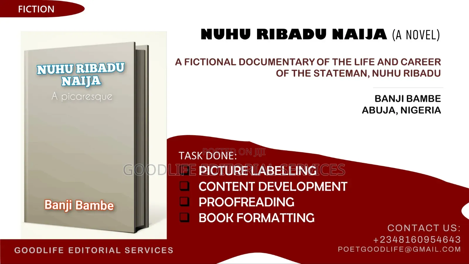 Book Editing (Novels Short Stories)