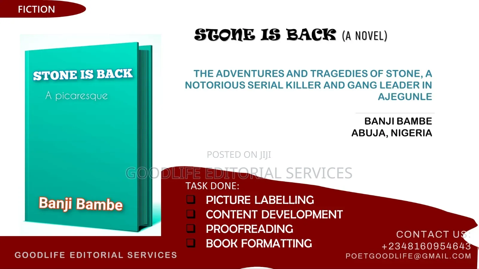 Book Editing (Novels Short Stories)