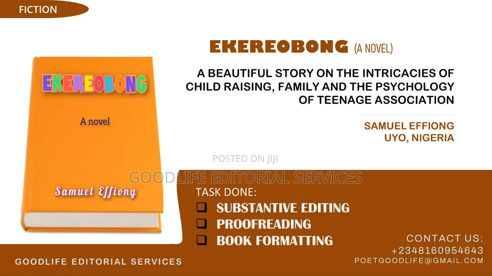 Book Editing (Novels Short Stories)