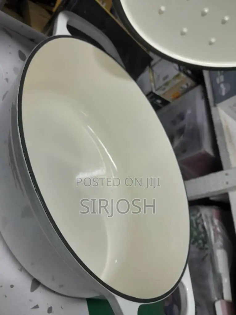 34cm Enamel Cast Iron Pot