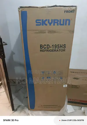 Skyrun 195l Double Door Fridge, Frost-Free Low Noise