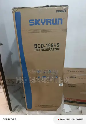 Skyrun 195l Double Door Refrigerator–Bcd-195hs Energy Saving