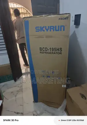 Skyrun 195l Double Door Refrigerator With Top Freezer