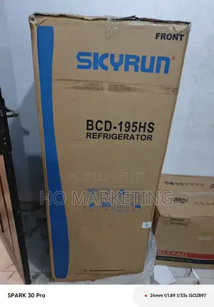 Skyrun 195l Top Freezer Fridge – Double Door Delight!