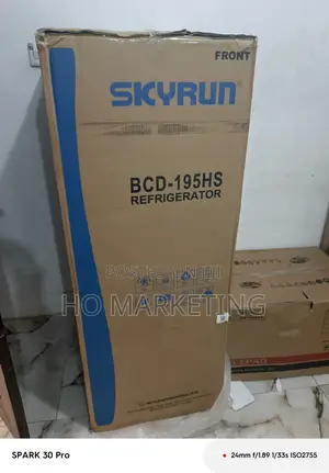 Skyrun Double Door Rapid Cooling Fridge 195l (Bcd-195hs)