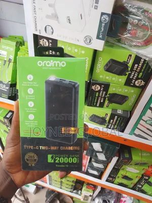 Oraimo 20000mah With Type-C in Put and Output