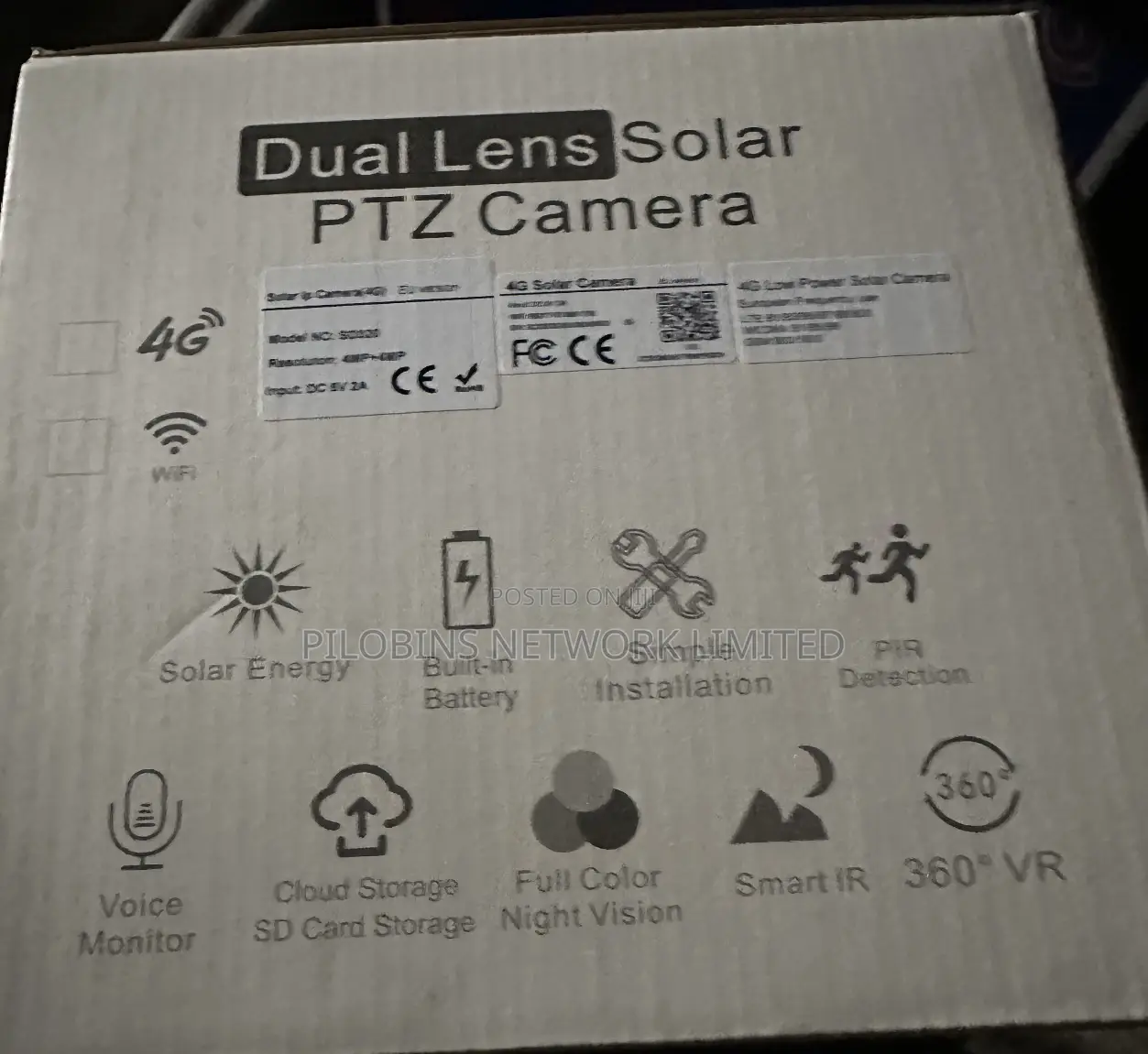 Dual Lens Solar PTZ Camera