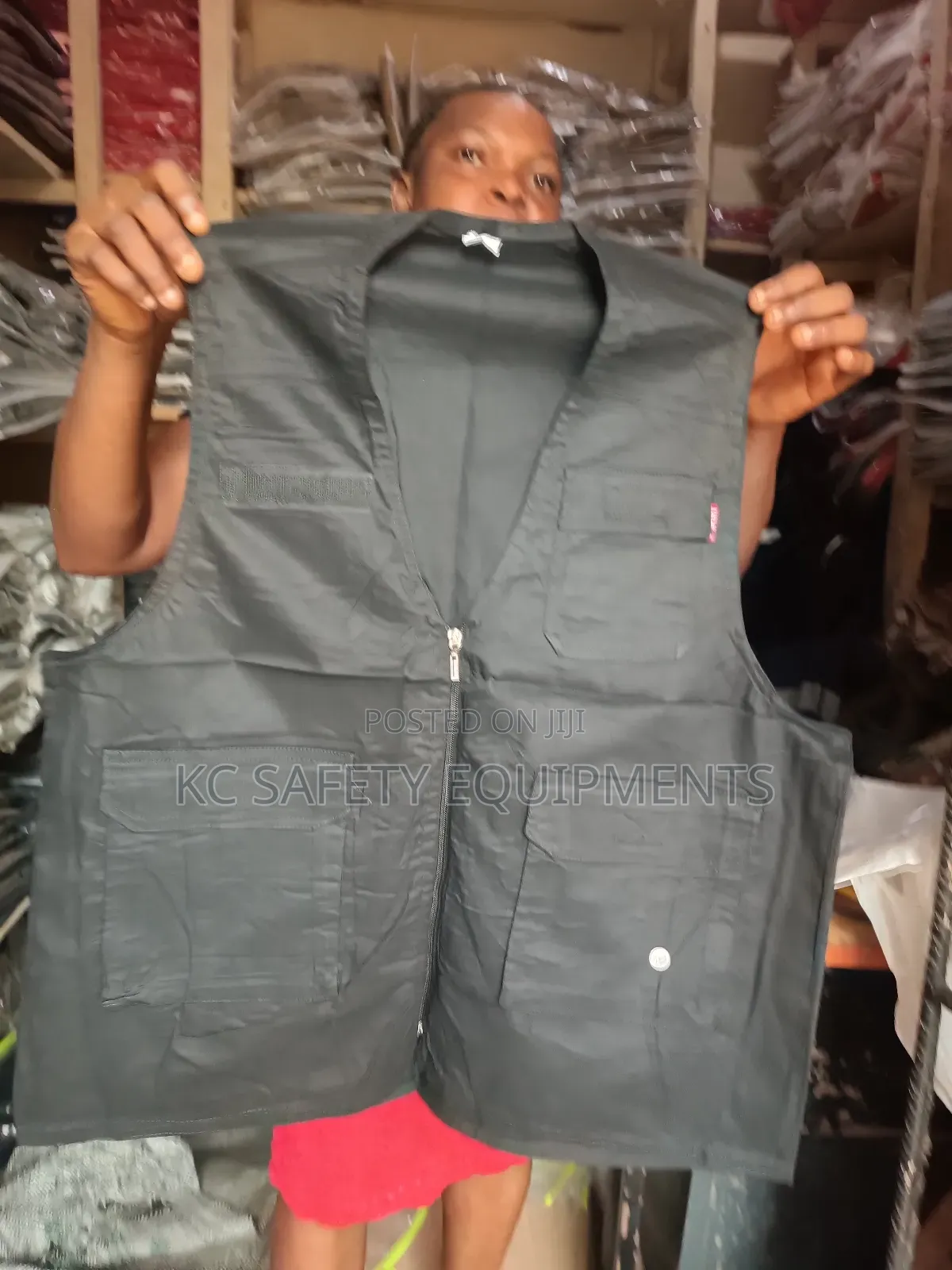 Black Camera Man Jacket