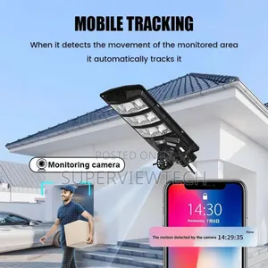Solar Street Light 3 Lens Cctv Camera
