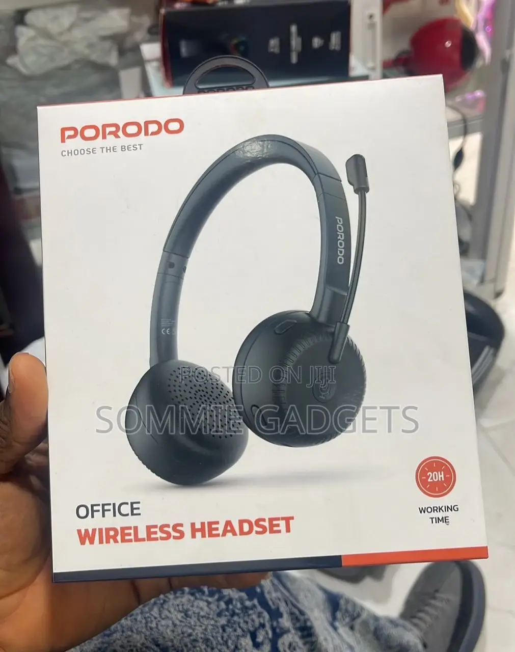 Porodo Office Wireless Headset 20hrs