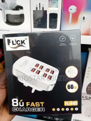 Quality Flick 8 Usb Fast Charger (Fl-801)