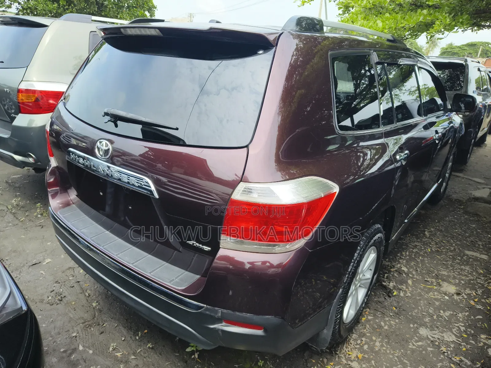 Toyota Highlander Limited 2012 Red